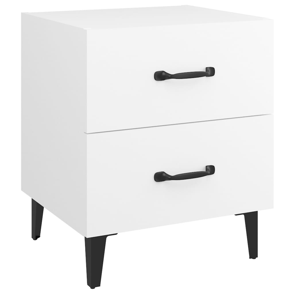 Tables de chevet 2 pcs Blanc 40x35x47,5 cm - XIOS