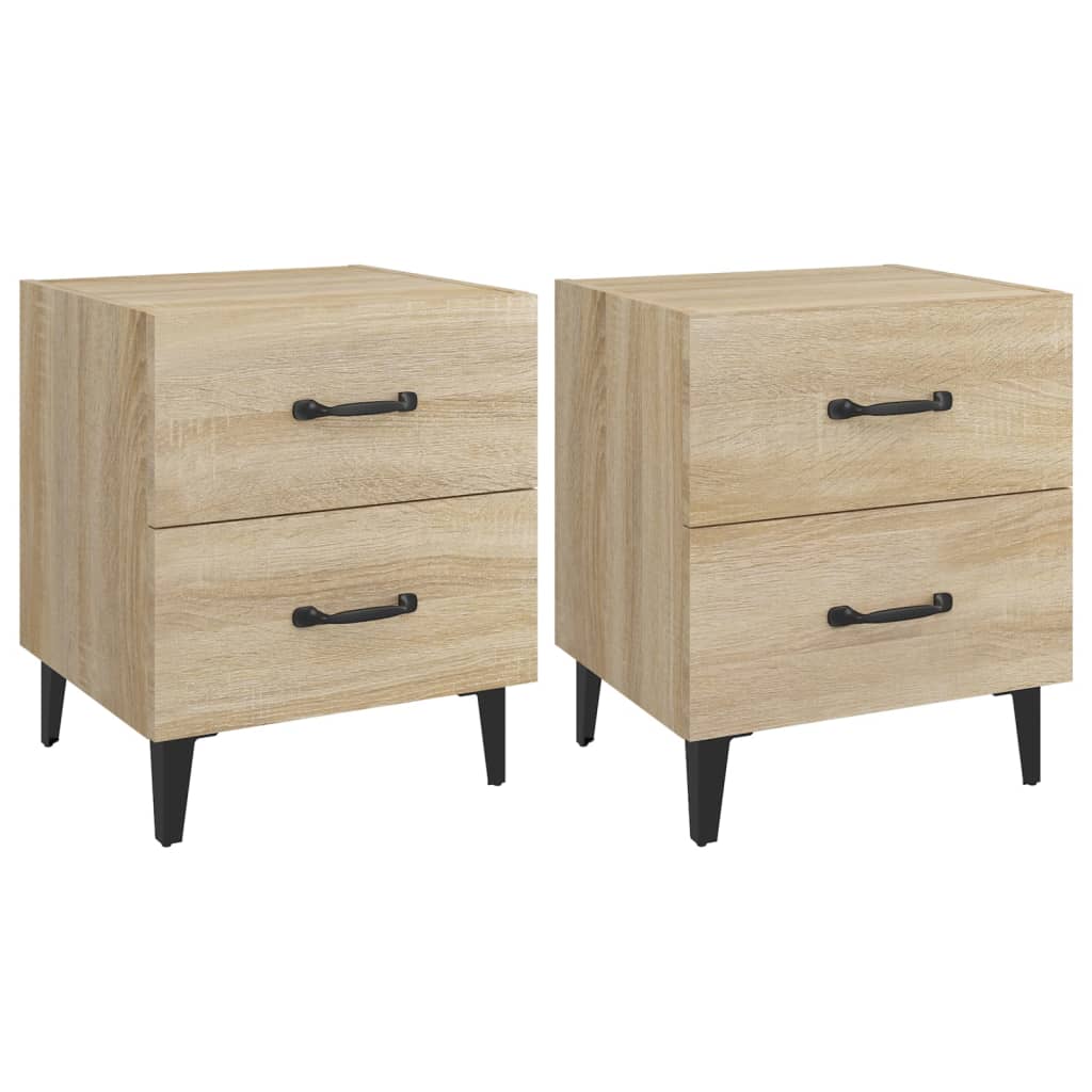 Tables de chevet 2 pcs Chêne sonoma 40x35x47,5 cm - XIOS