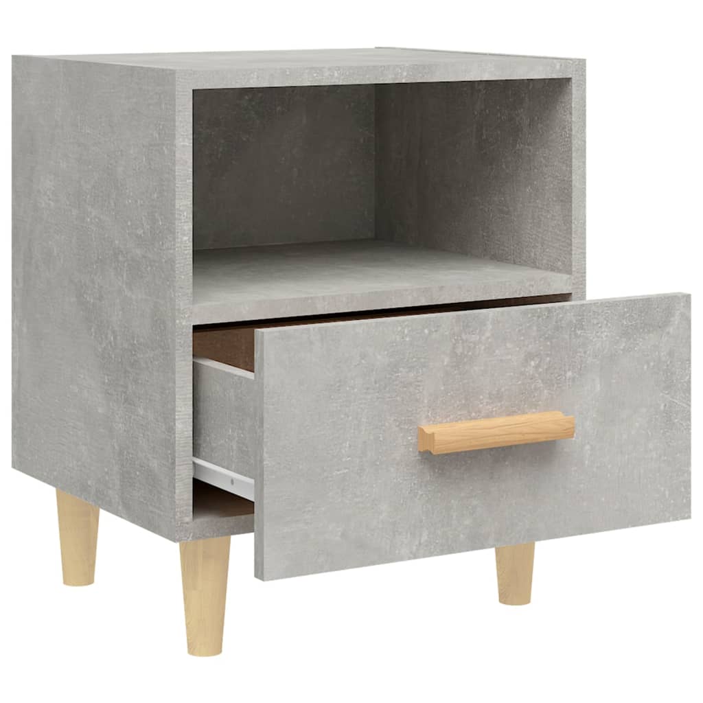 Tables de chevet 2 pcs Gris béton 40x35x47 cm - XIOS
