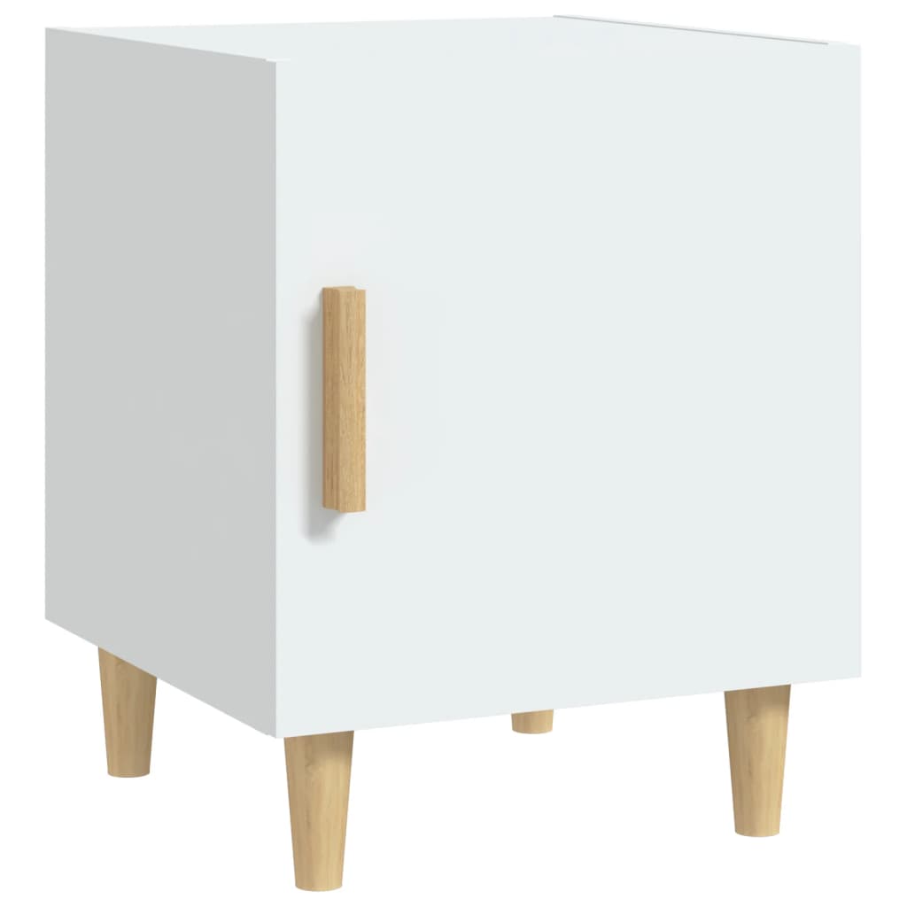 Tables de chevet 2 pcs Blanc Bois d'ingénierie - XIOS