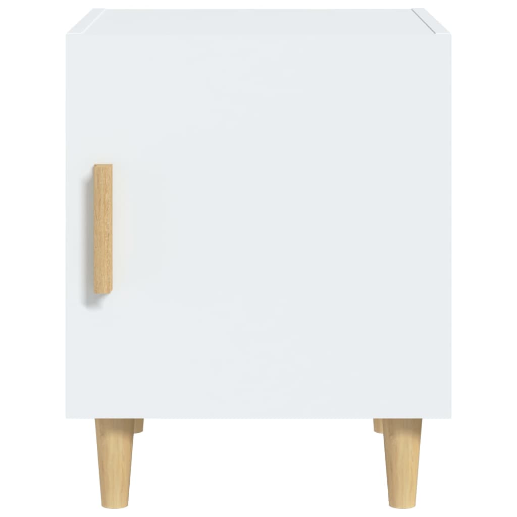 Tables de chevet 2 pcs Blanc Bois d'ingénierie - XIOS