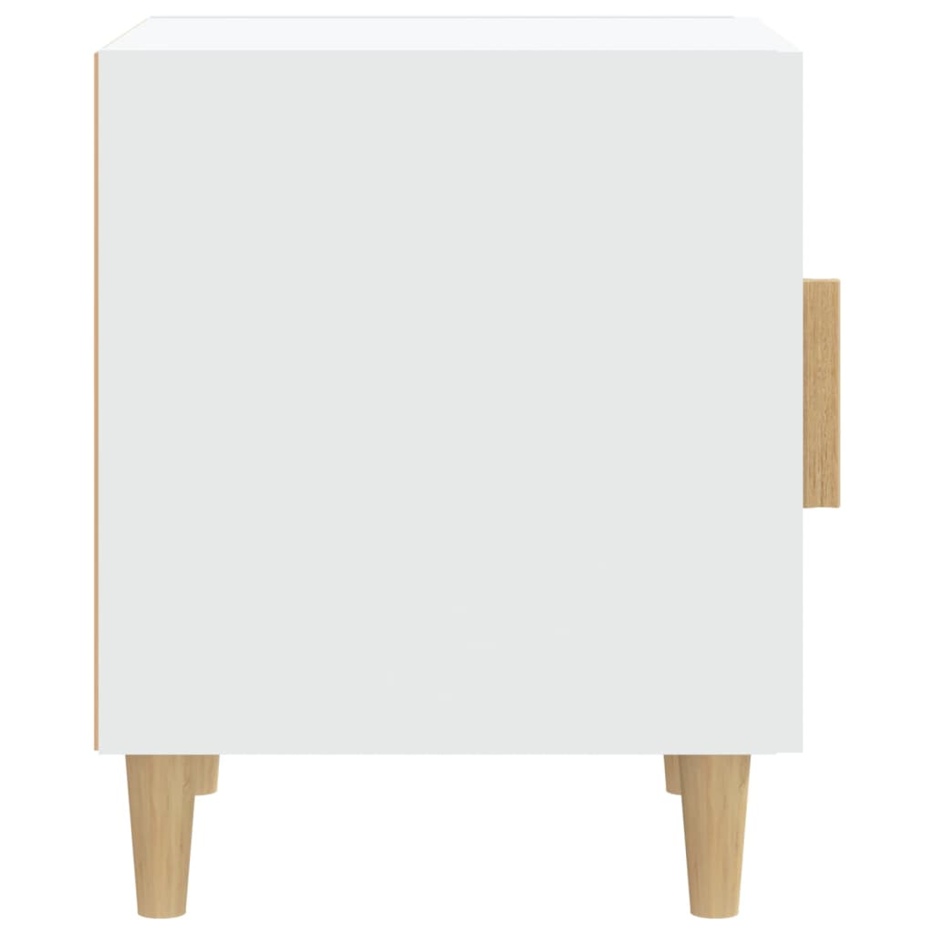 Tables de chevet 2 pcs Blanc Bois d'ingénierie - XIOS