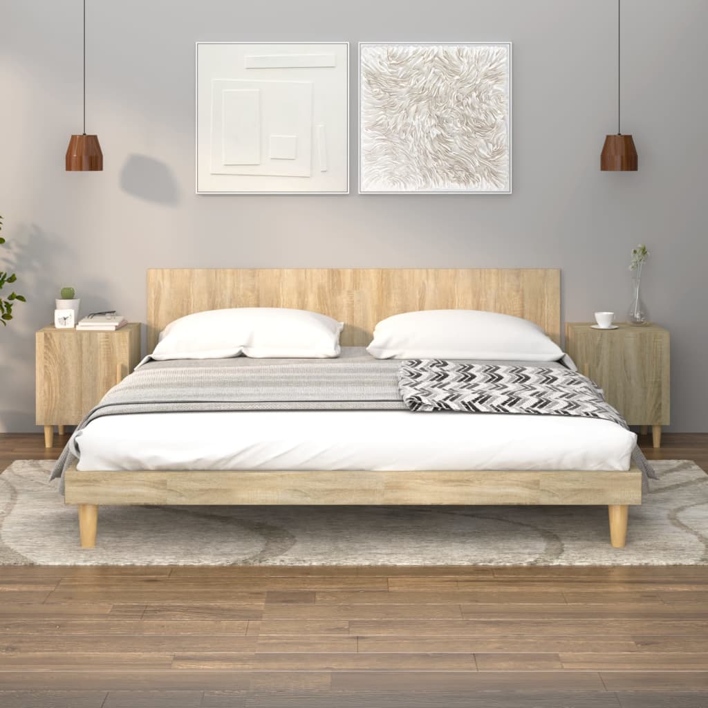 Tables de chevet 2 pcs Chêne Sonoma Bois d'ingénierie - XIOS