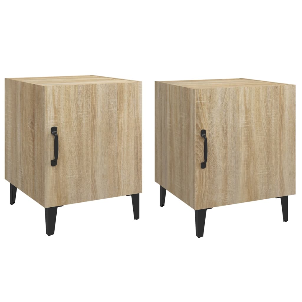 Tables de chevet 2 pcs Chêne Sonoma Bois d'ingénierie - XIOS