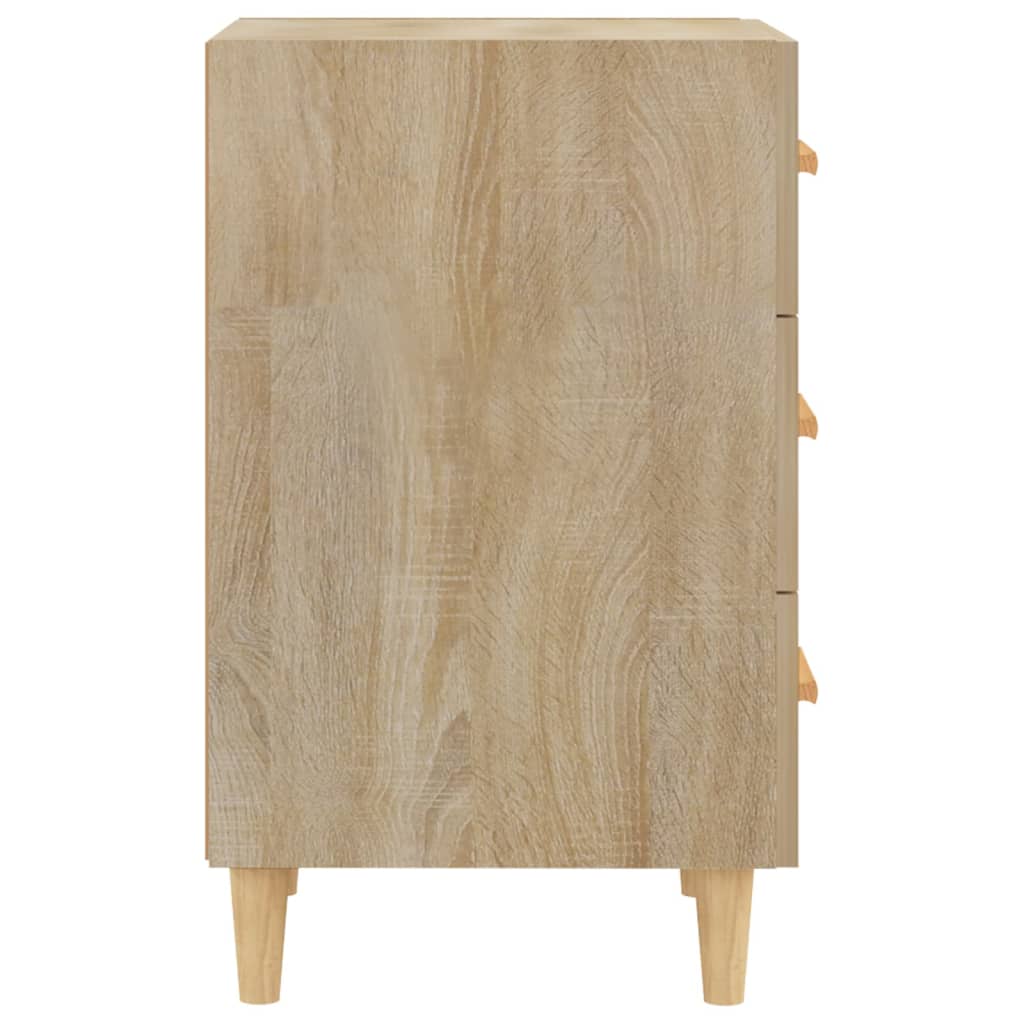 Table de chevet chêne sonoma 40x40x66 cm bois d'ingénierie - XIOS