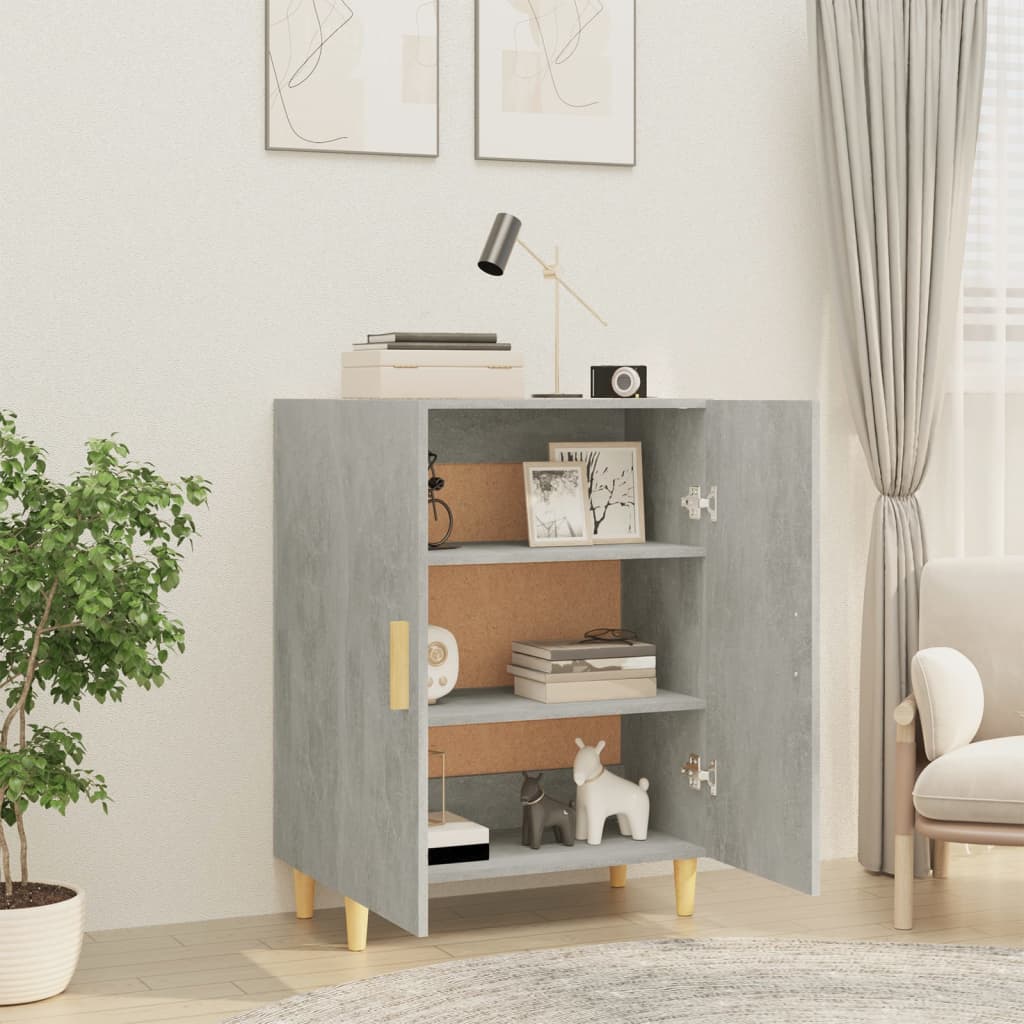 Buffet Gris béton 70x34x90 cm Bois d'ingénierie - XIOS