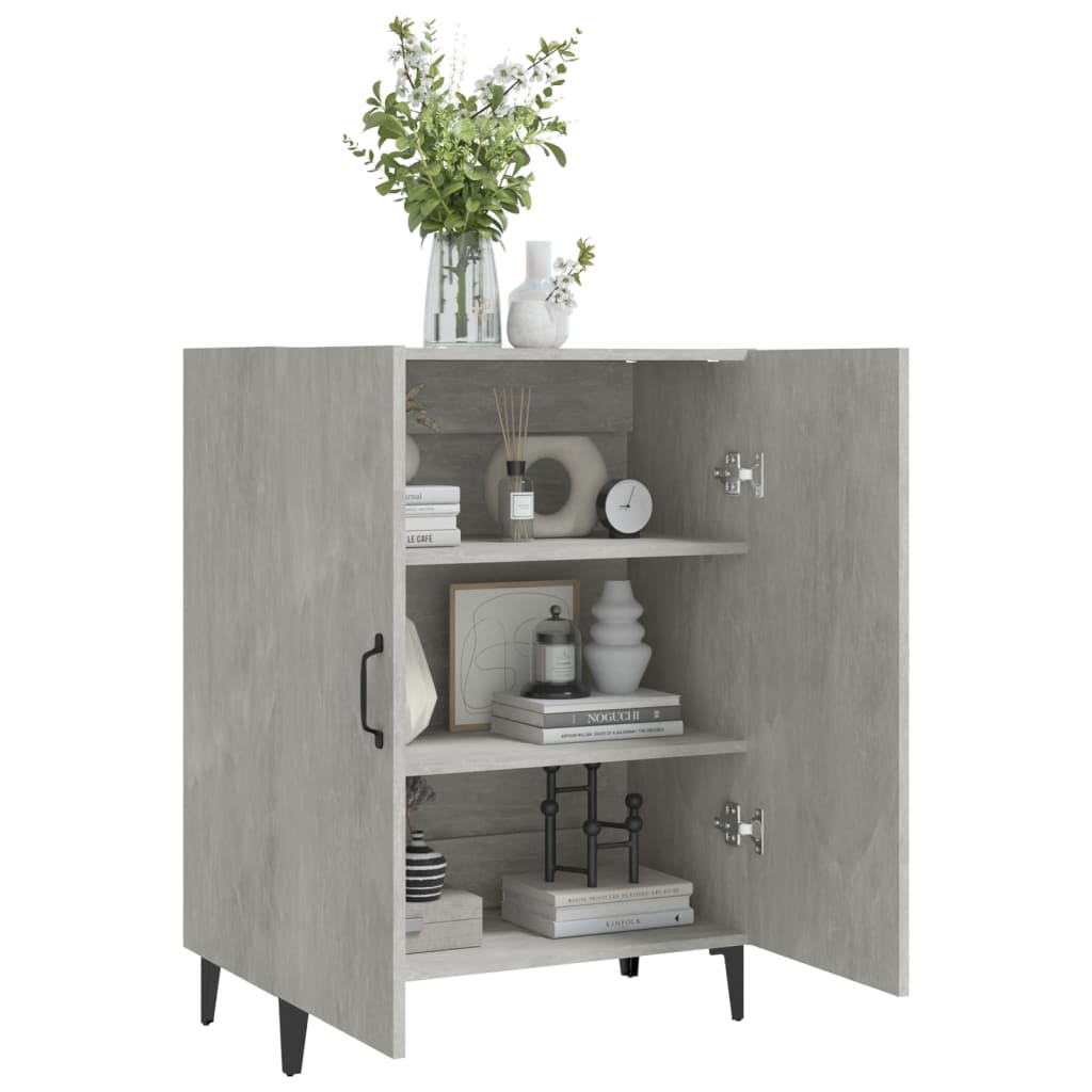 Buffet Gris béton 70x34x90 cm Bois d'ingénierie - XIOS