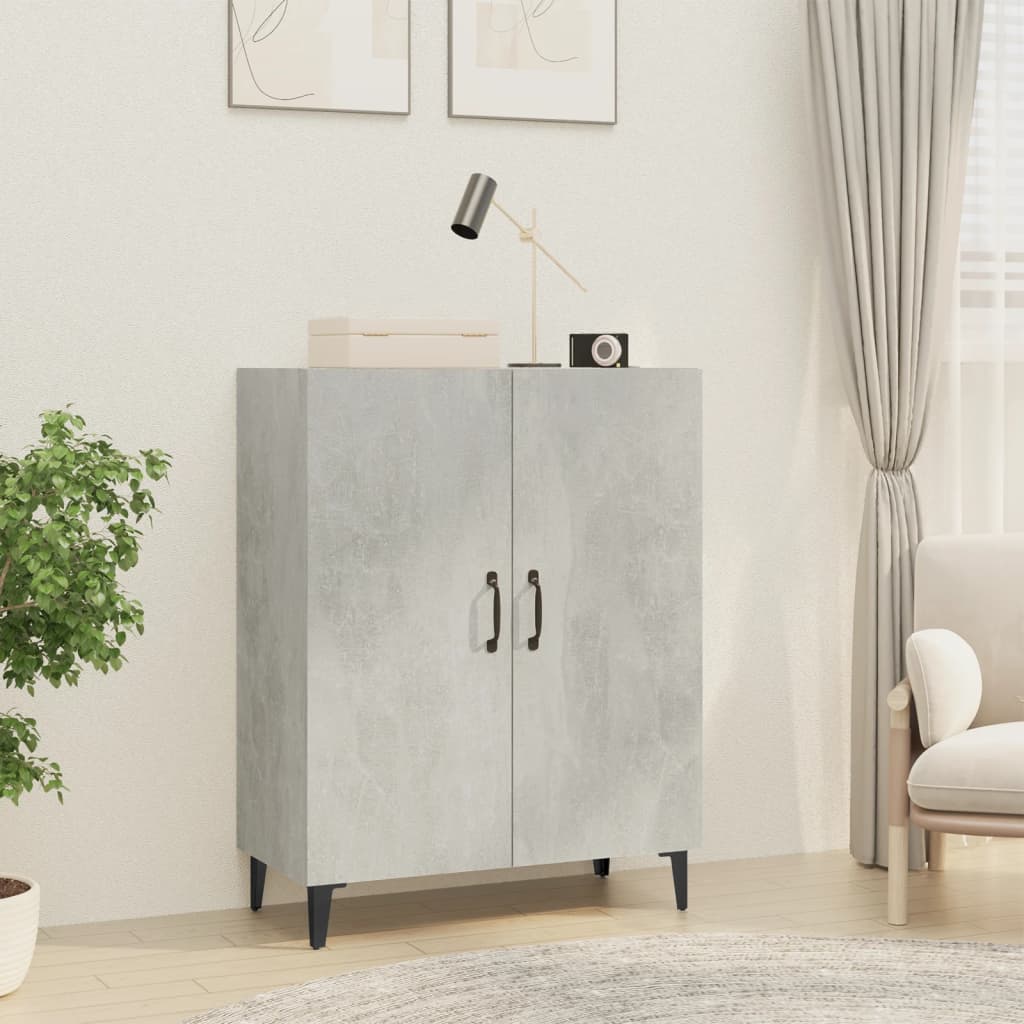 Buffet Gris béton 70x34x90 cm Bois d'ingénierie - XIOS
