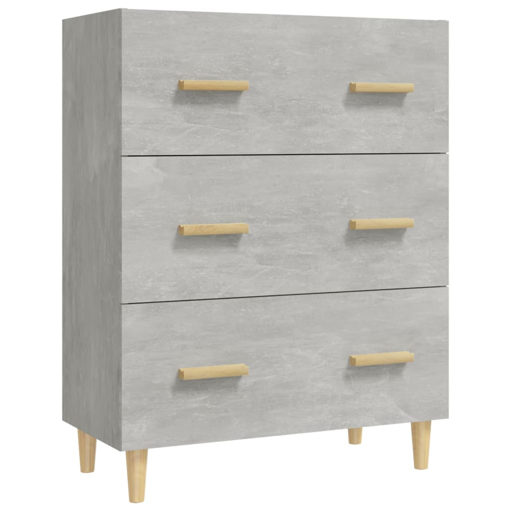 Buffet Gris béton 70x34x90 cm Bois d'ingénierie - XIOS