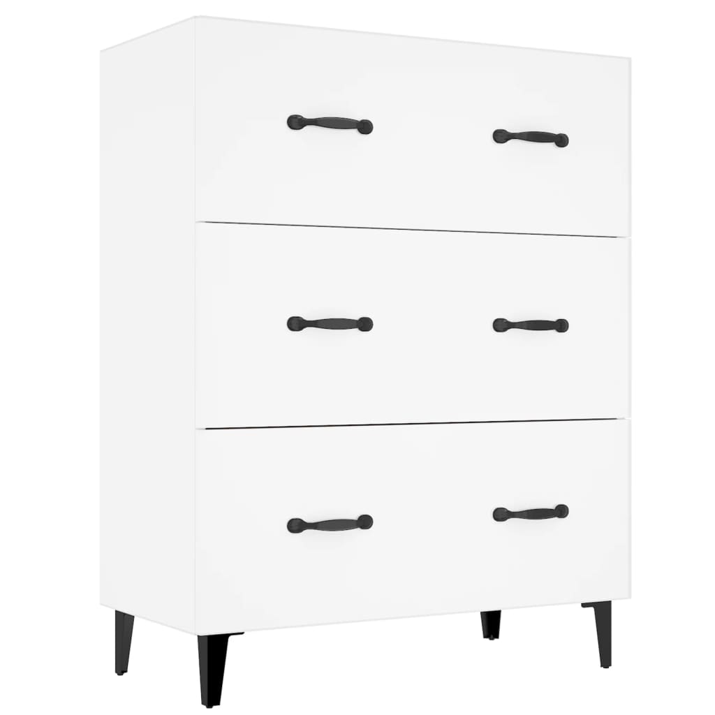 Buffet blanc 69,5x34x90 cm bois d'ingénierie - XIOS