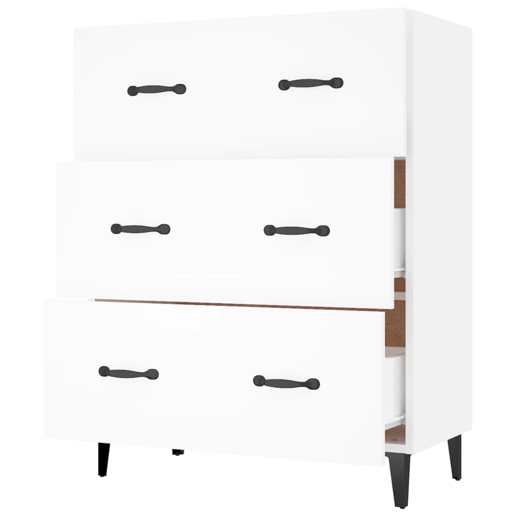 Buffet blanc 69,5x34x90 cm bois d'ingénierie - XIOS