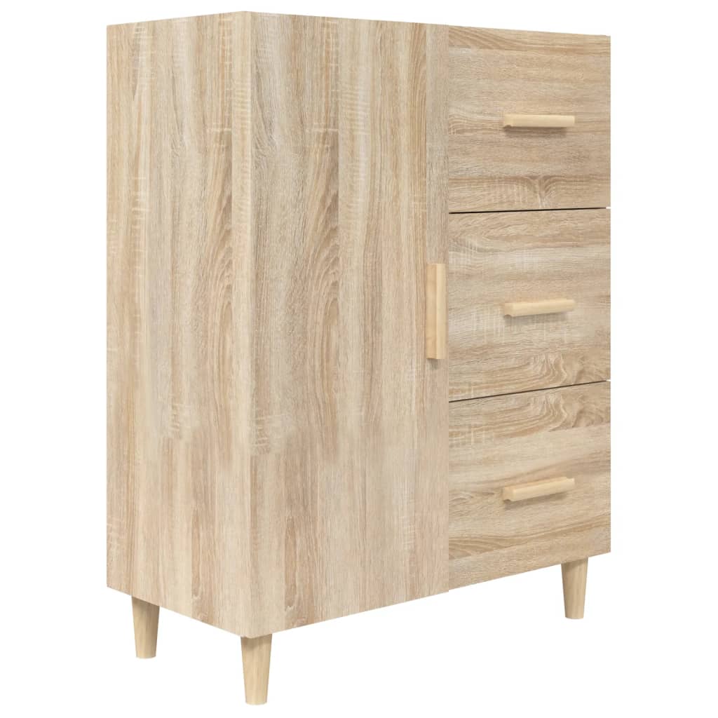 Buffet chêne sonoma 69,5x34x90 cm bois d'ingénierie - XIOS