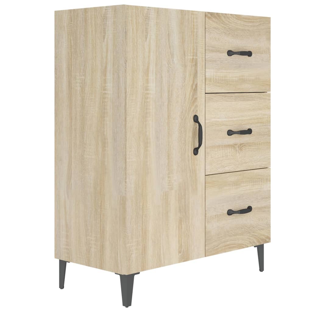 Buffet chêne sonoma 69,5x34x90 cm bois d'ingénierie - XIOS
