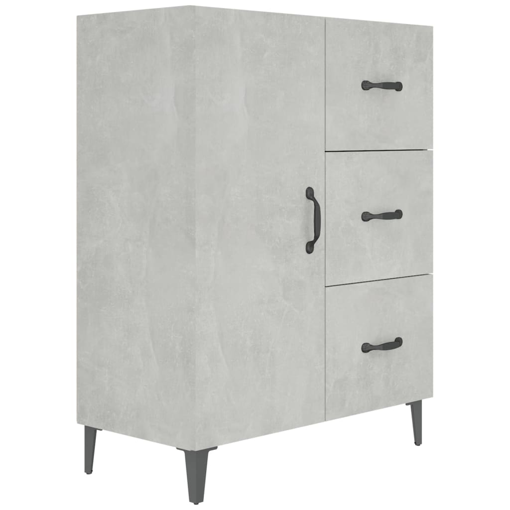 Buffet gris béton 69,5x34x90 cm bois d'ingénierie - XIOS