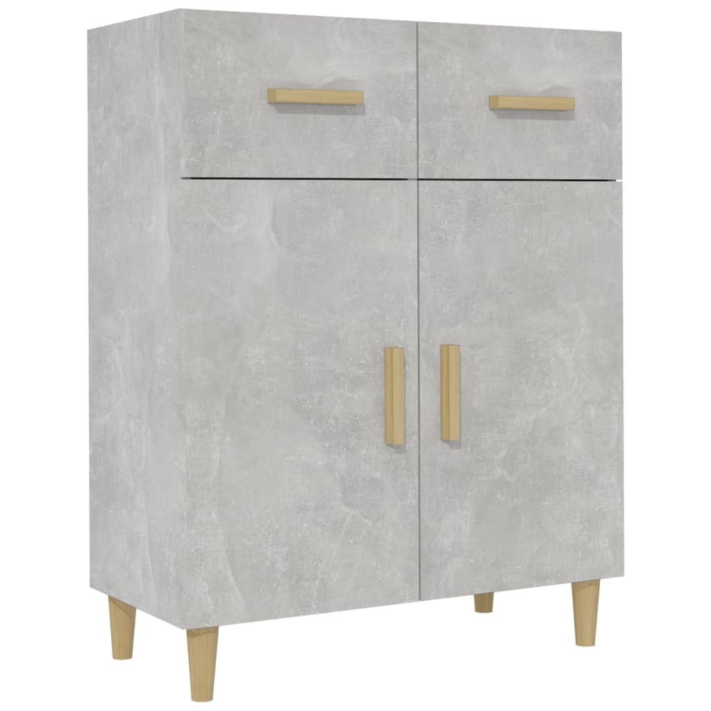 Buffet gris béton 69,5x34x89 cm bois d'ingénierie - XIOS