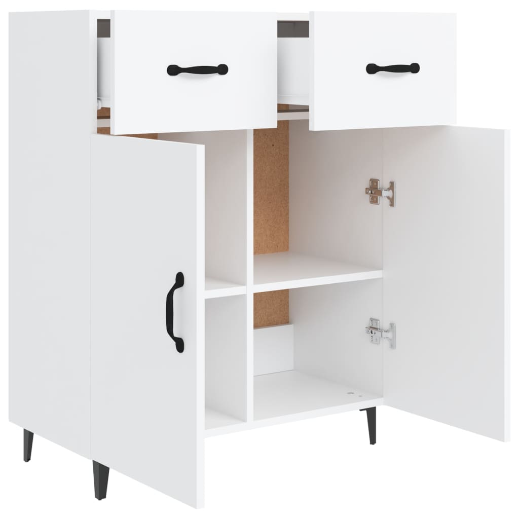 Buffet blanc 69,5x34x90 cm bois d'ingénierie - XIOS