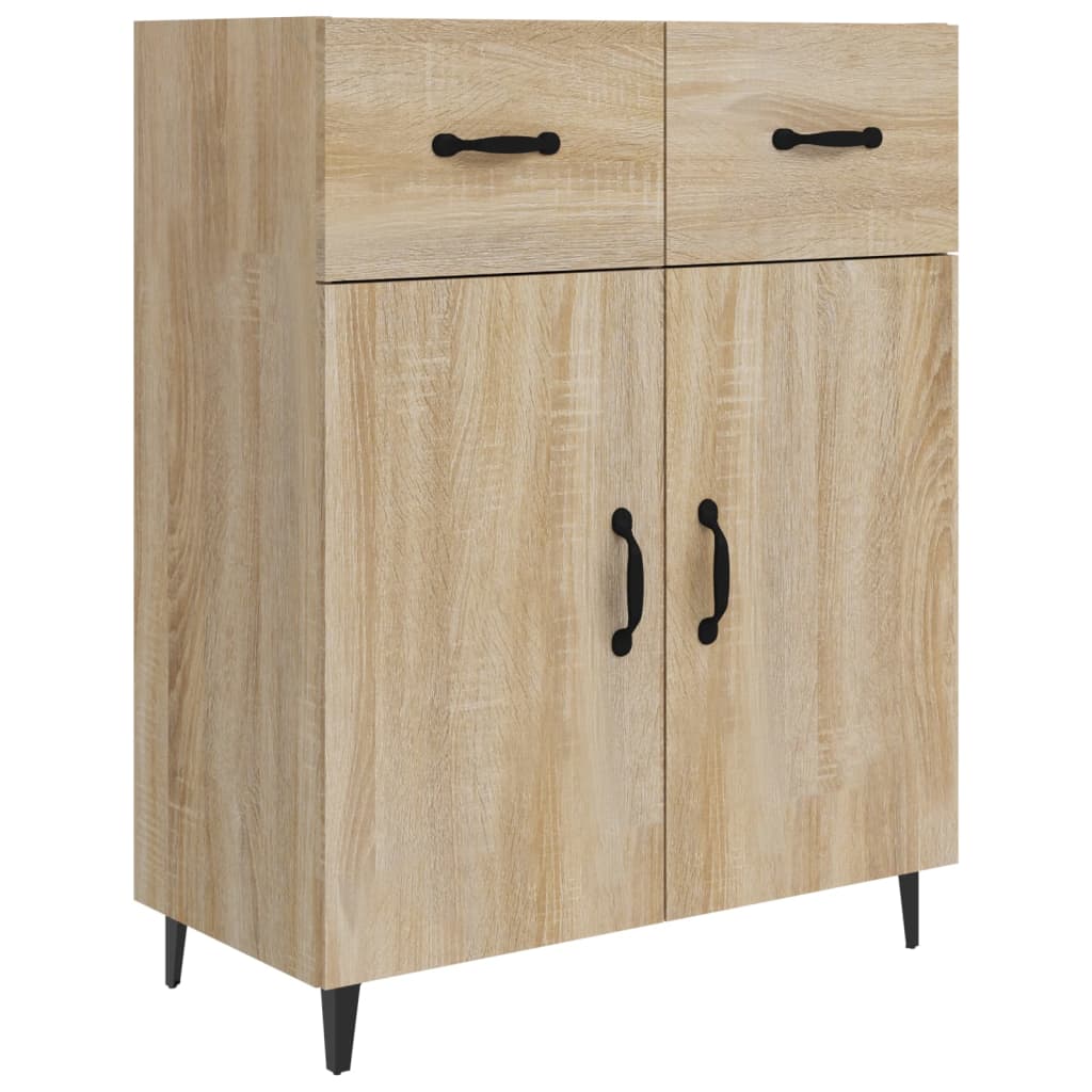 Buffet chêne sonoma 69,5x34x90 cm bois d'ingénierie - XIOS