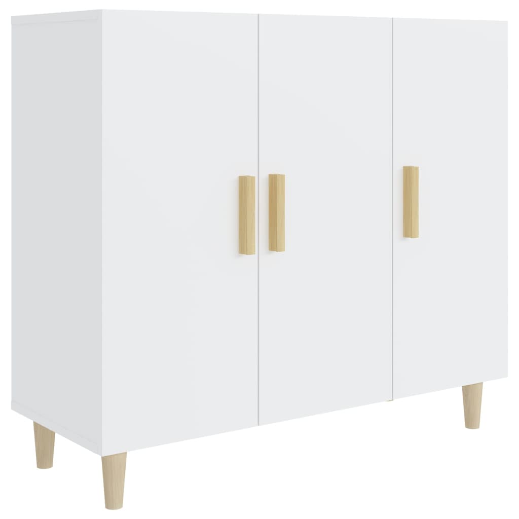 Buffet blanc 90x34x80 cm bois d'ingénierie - XIOS