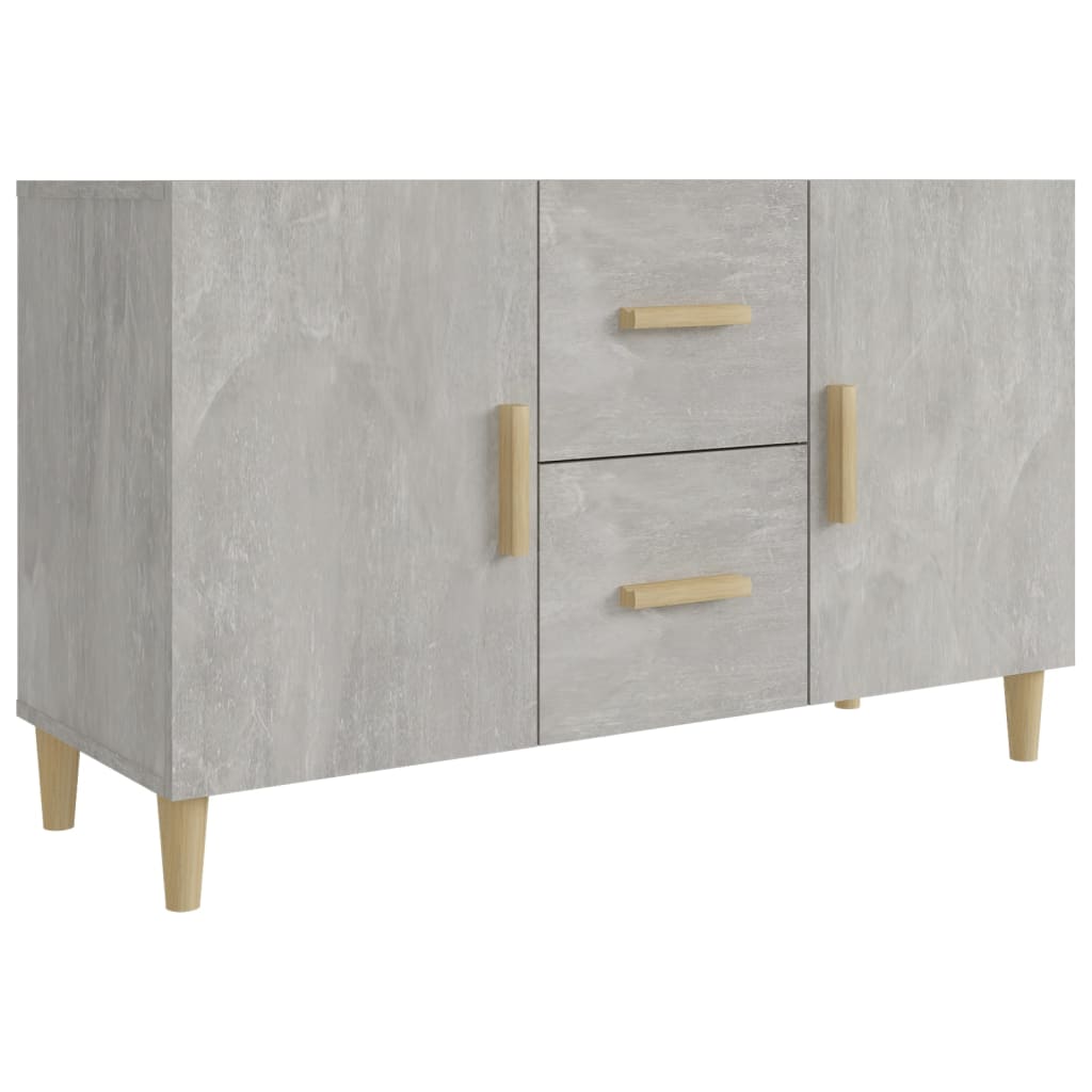Buffet gris béton 100x36x60 cm bois d'ingénierie - XIOS