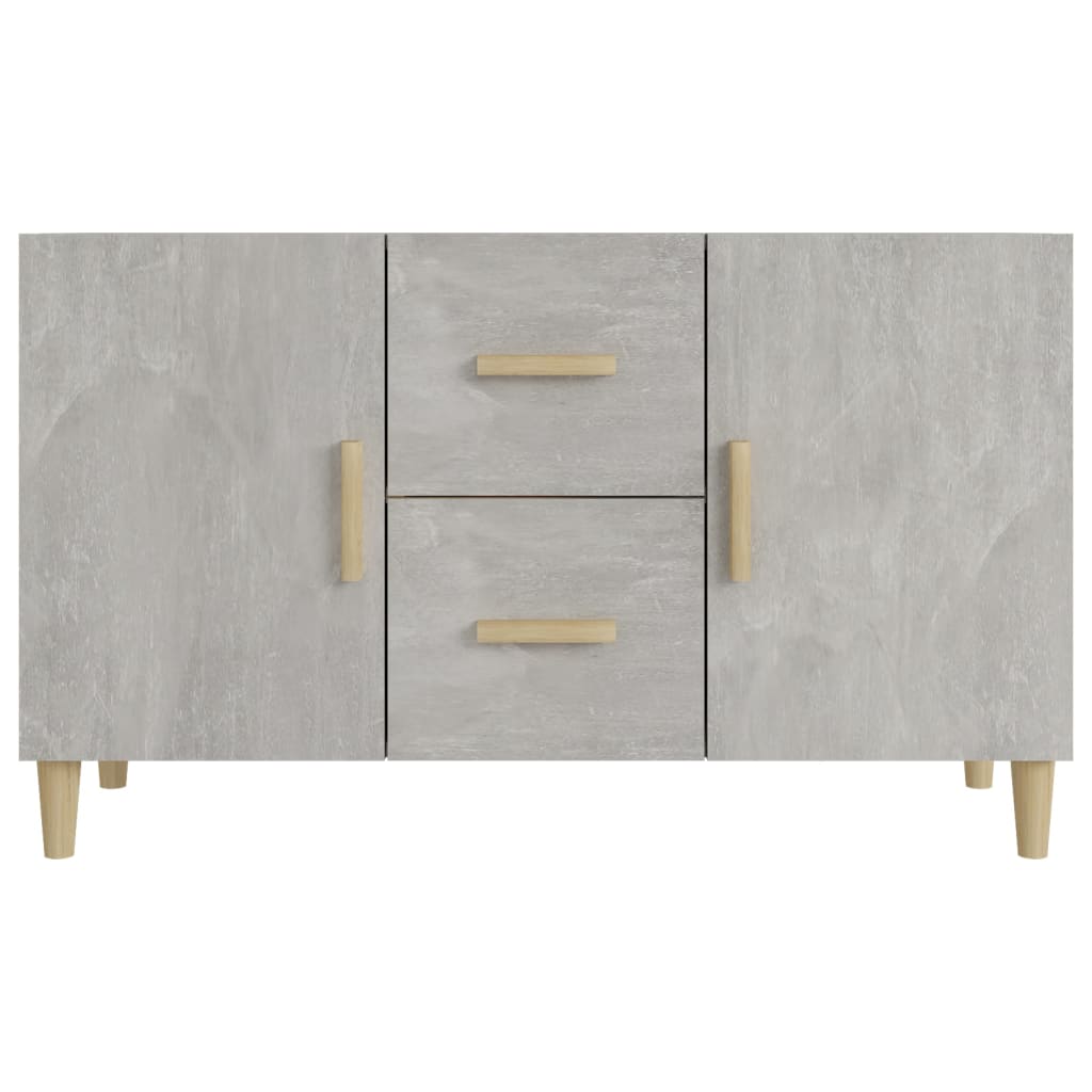 Buffet gris béton 100x36x60 cm bois d'ingénierie - XIOS
