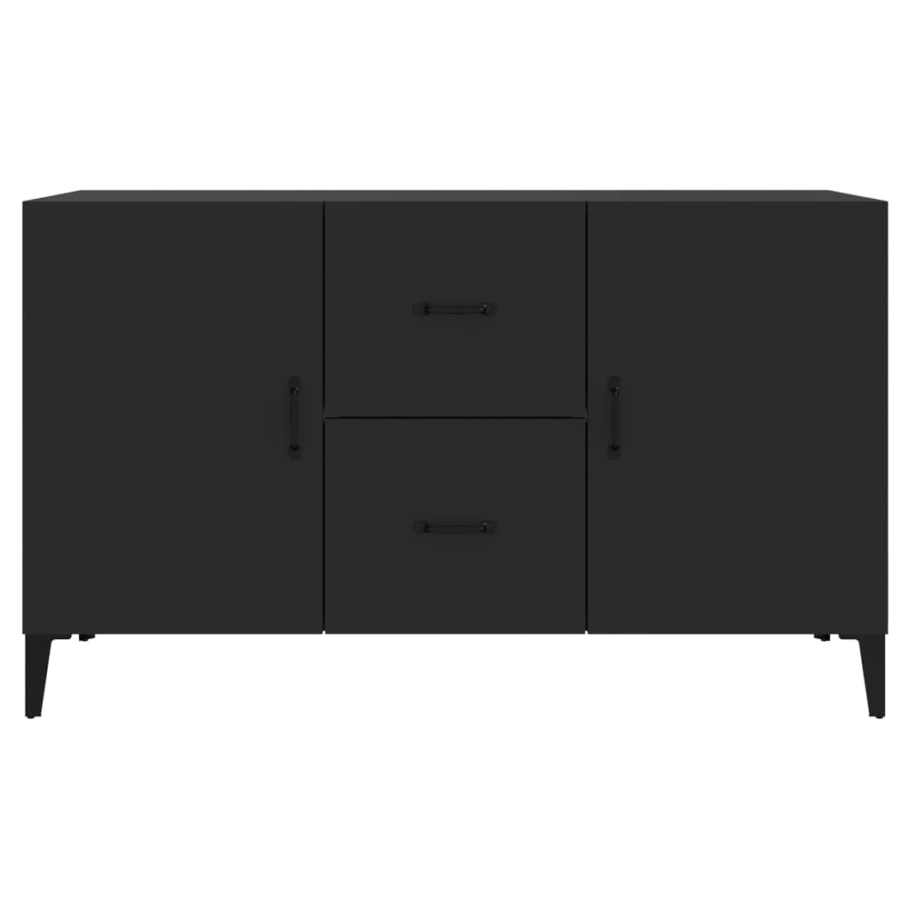 Buffet noir 100x36x60 cm bois d'ingénierie - XIOS