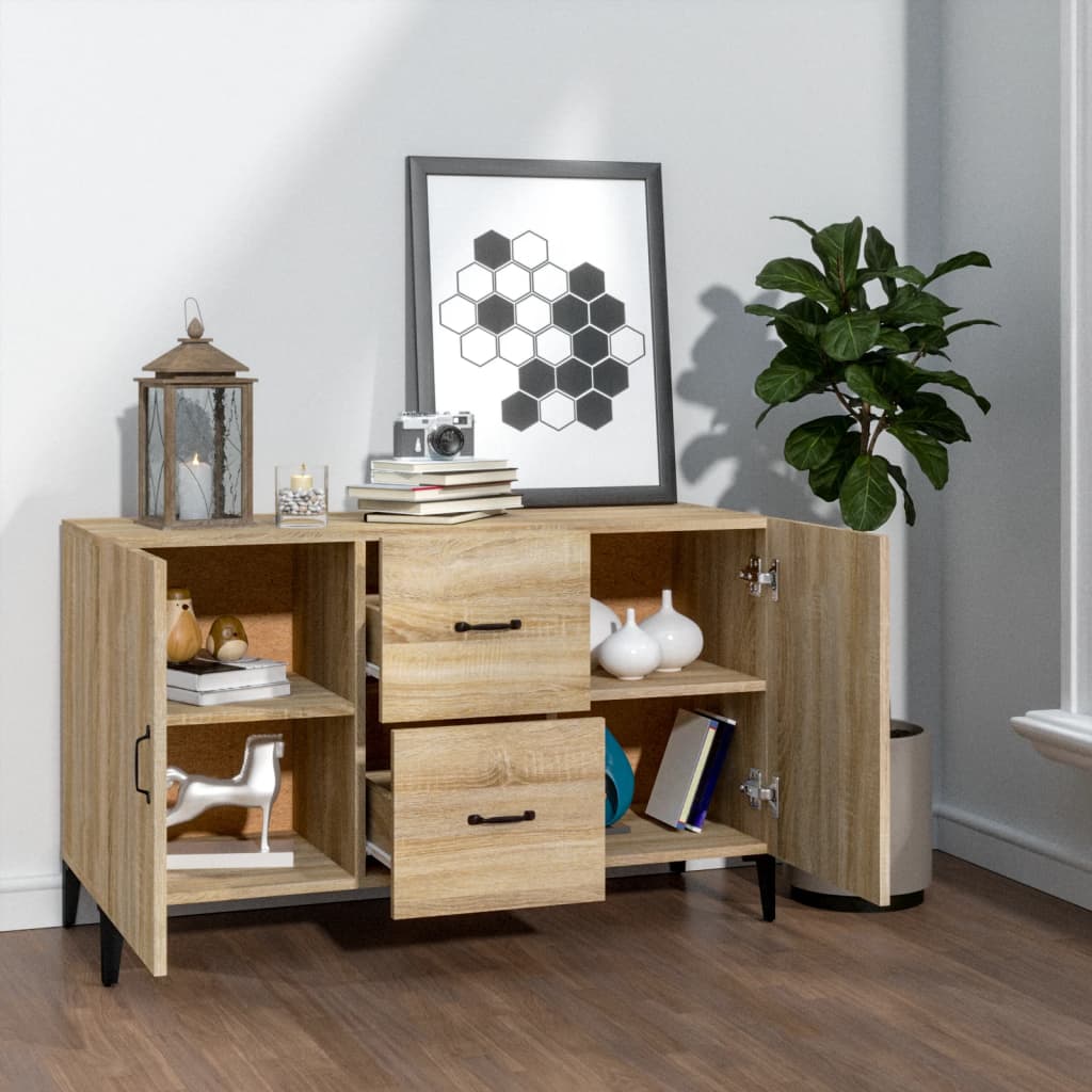 Buffet chêne sonoma 100x36x60 cm bois d'ingénierie - XIOS