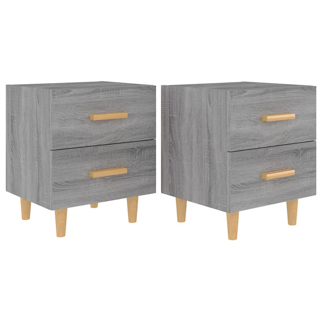 Tables de chevet 2 pcs Sonoma gris 40x35x47,5 cm - XIOS