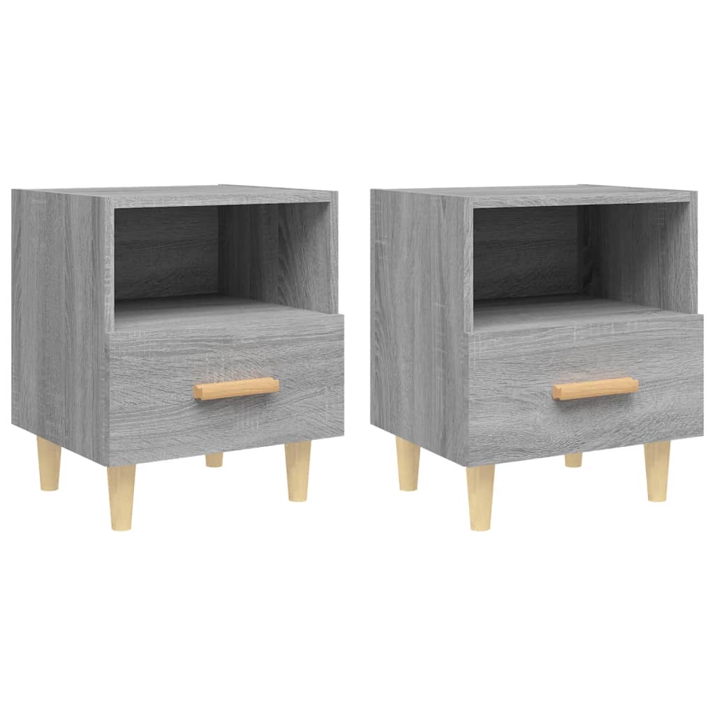 Tables de chevet 2 pcs Sonoma gris 40x35x47 cm - XIOS