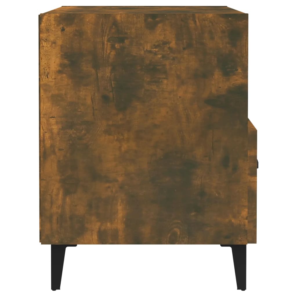 Tables de chevet 2 pcs Chêne fumé Bois d'ingénierie - XIOS