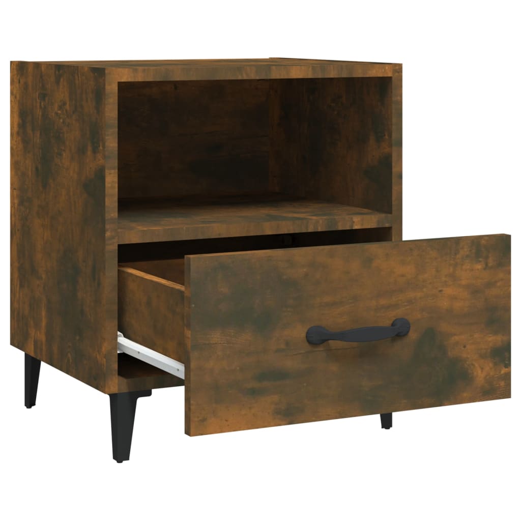 Tables de chevet 2 pcs Chêne fumé Bois d'ingénierie - XIOS