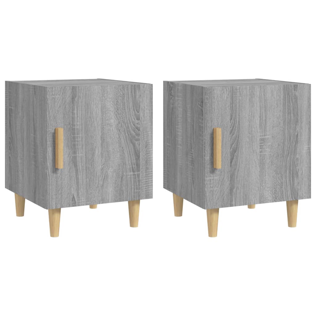 Tables de chevet 2 pcs Sonoma gris Bois d'ingénierie - XIOS
