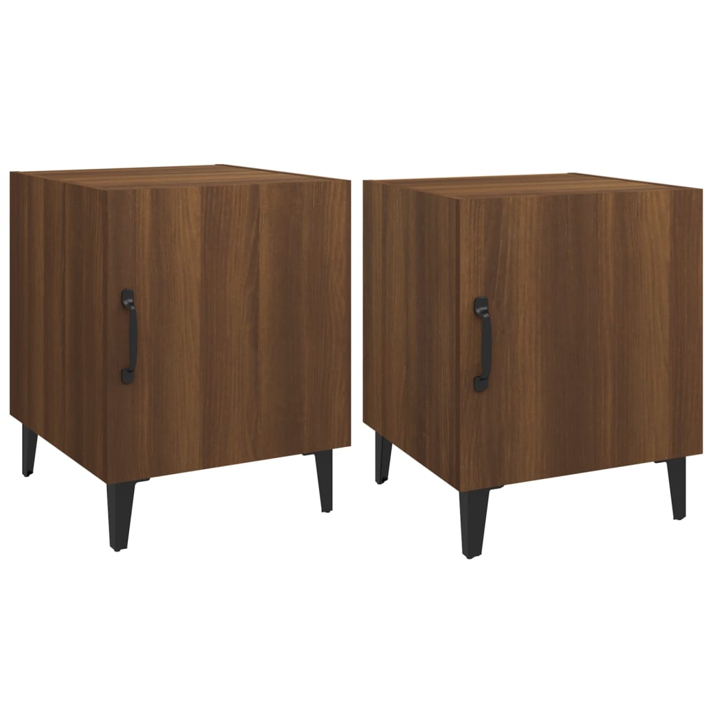 Tables de chevet 2 pcs Chêne marron Bois d'ingénierie - XIOS