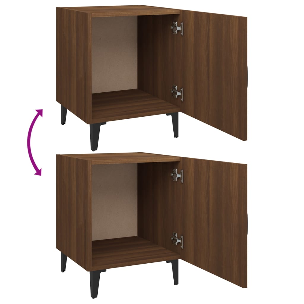 Tables de chevet 2 pcs Chêne marron Bois d'ingénierie - XIOS