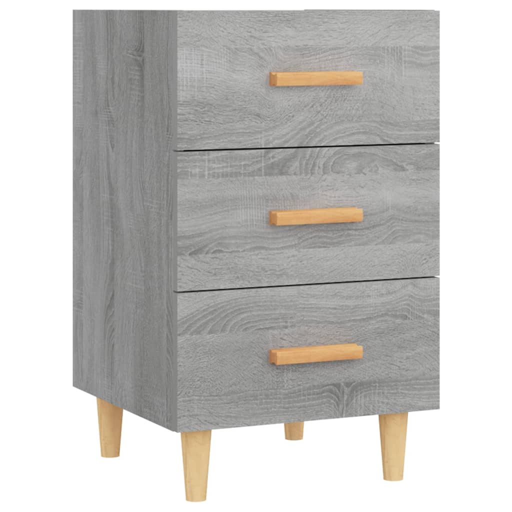 Table de chevet sonoma gris 40x40x66 cm bois d'ingénierie - XIOS
