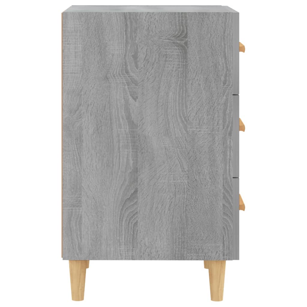 Table de chevet sonoma gris 40x40x66 cm bois d'ingénierie - XIOS