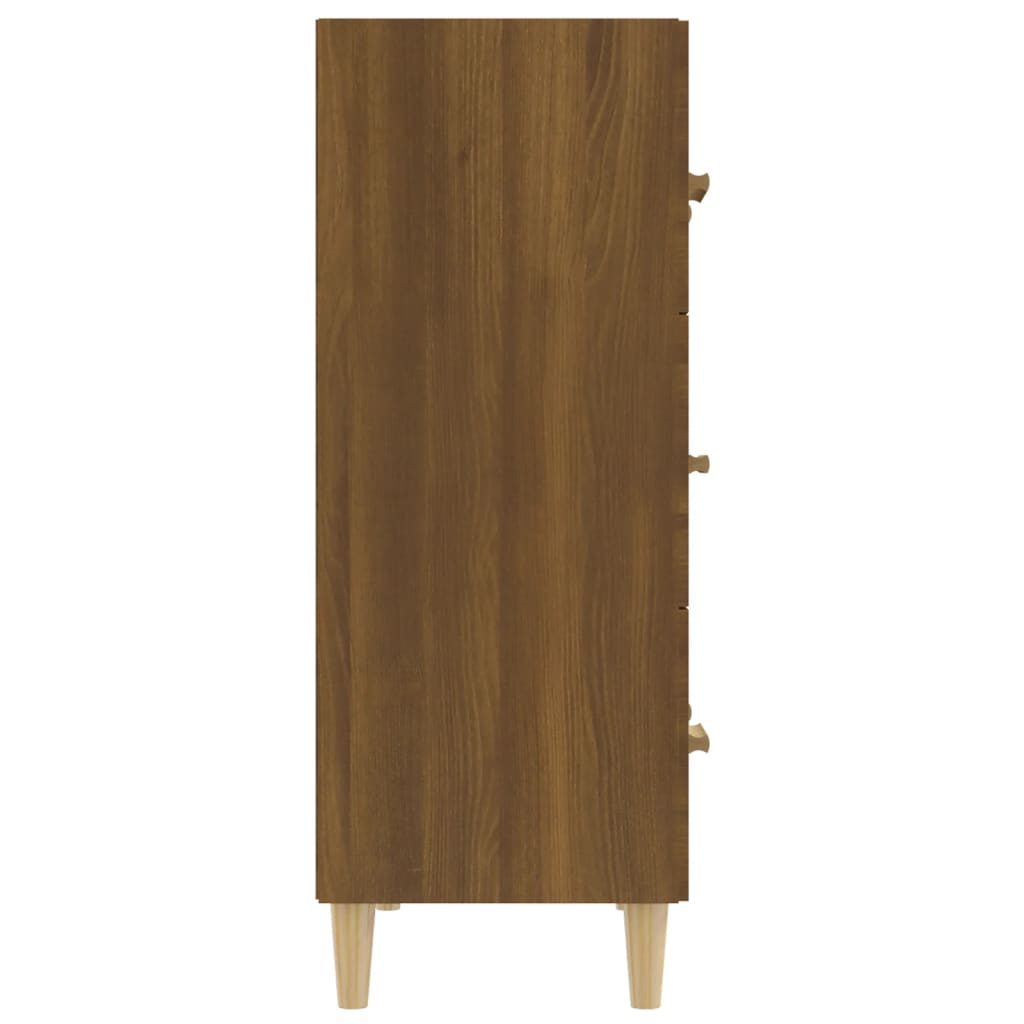 Buffet Chêne marron 70x34x90 cm Bois d'ingénierie - XIOS