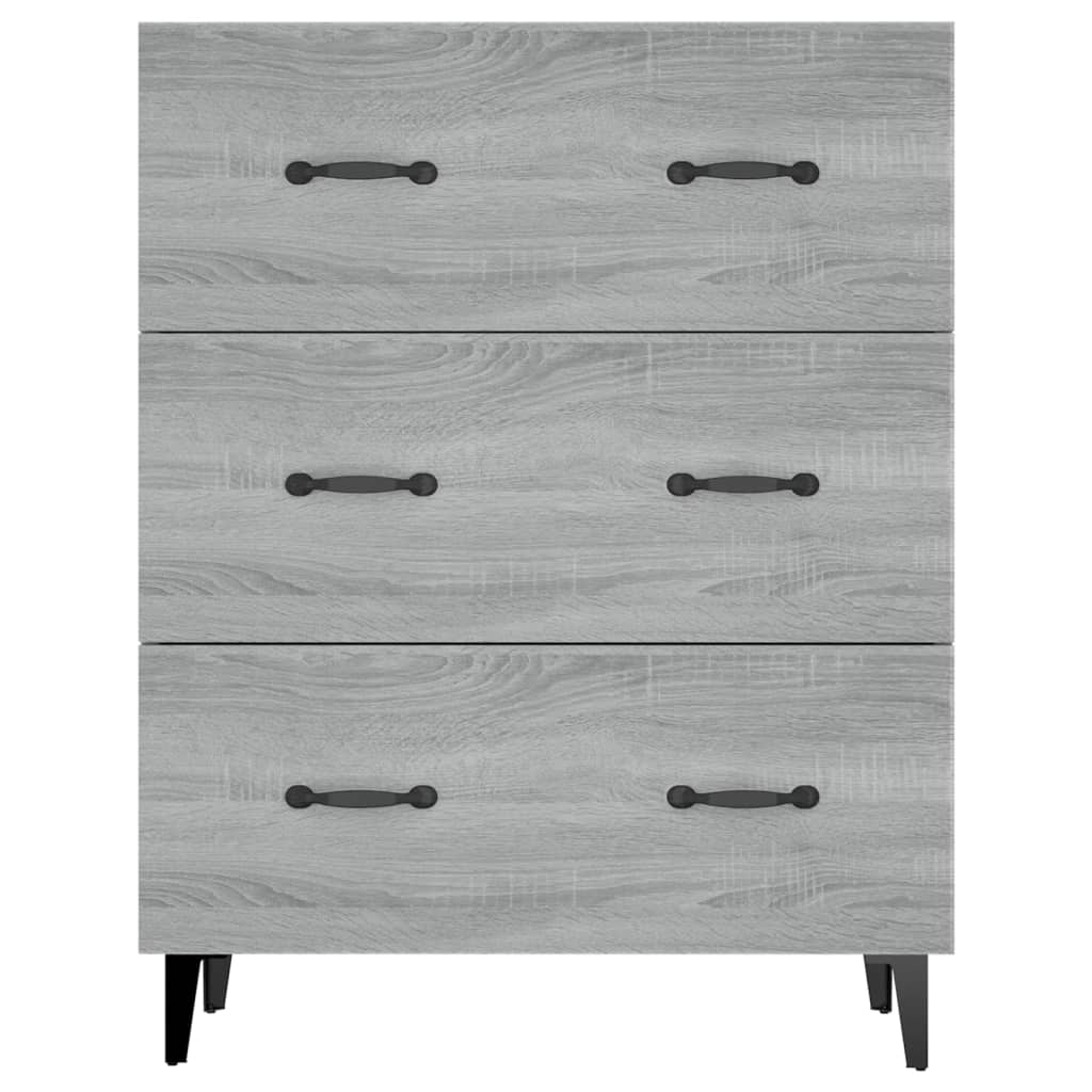Buffet sonoma gris 69,5x34x90 cm bois d'ingénierie - XIOS