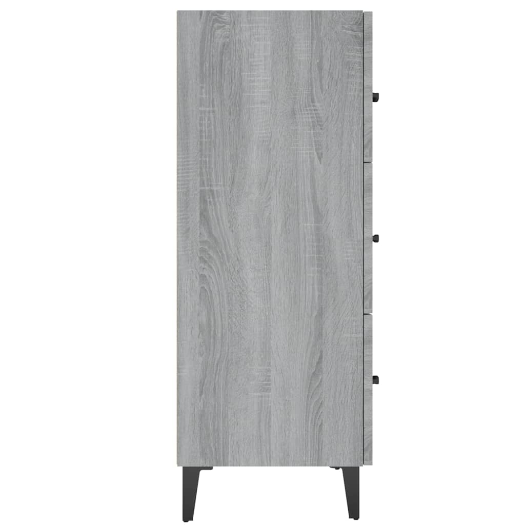Buffet sonoma gris 69,5x34x90 cm bois d'ingénierie - XIOS