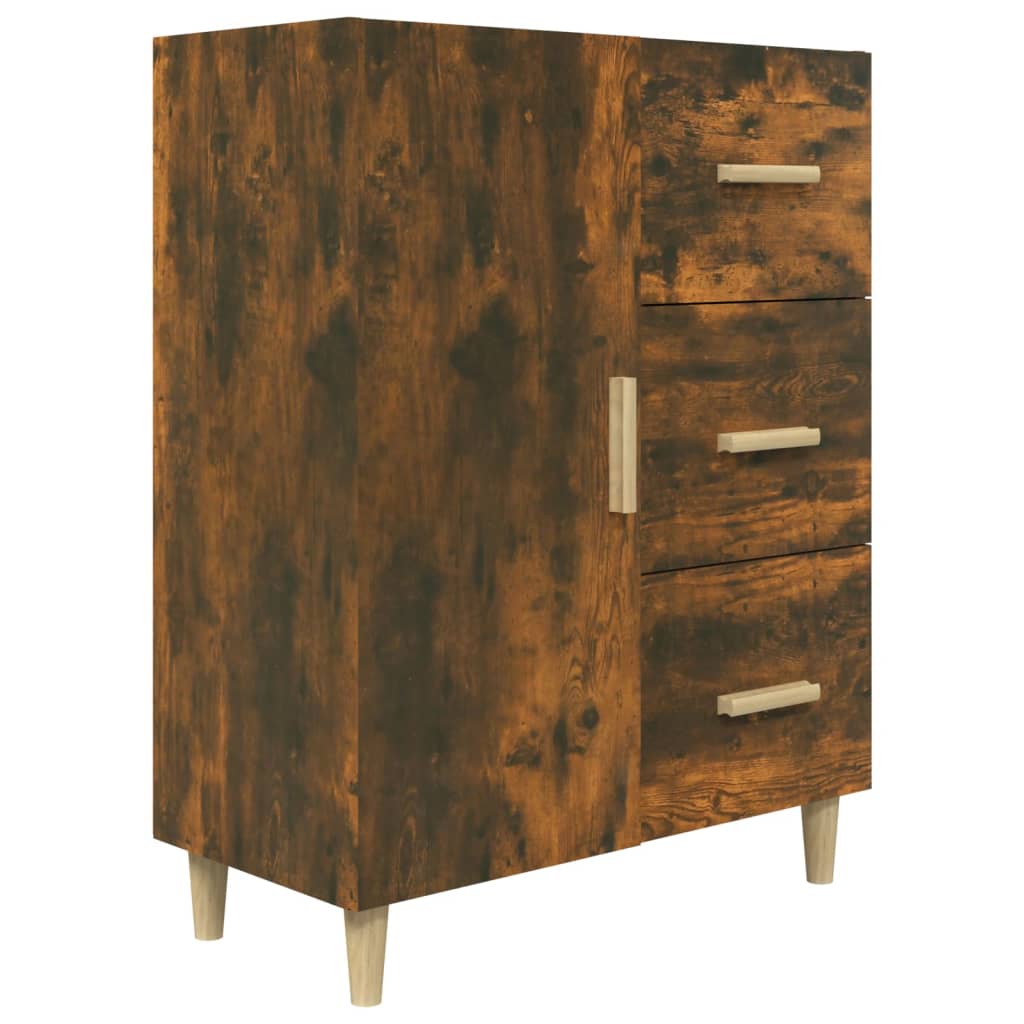 Buffet chêne fumé 69,5x34x90 cm bois d'ingénierie - XIOS