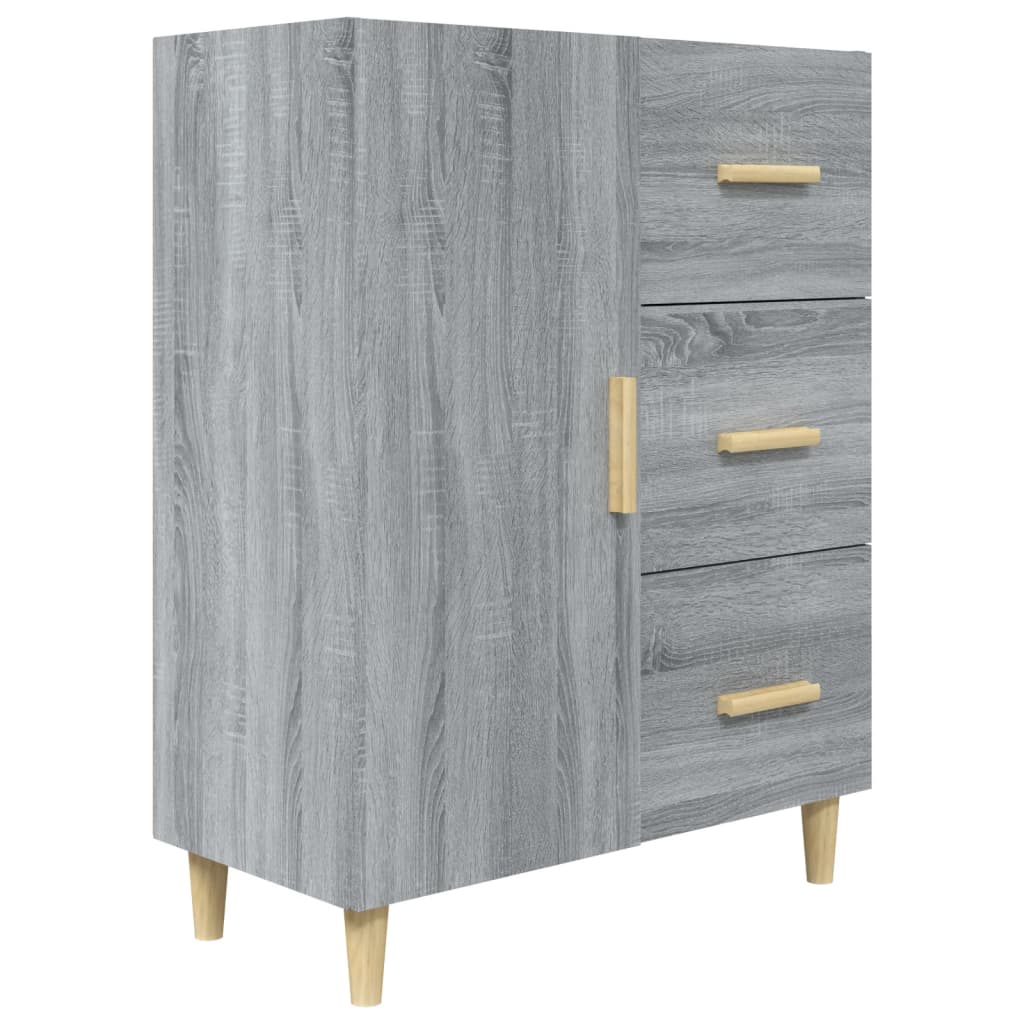 Buffet sonoma gris 69,5x34x90 cm bois d'ingénierie - XIOS