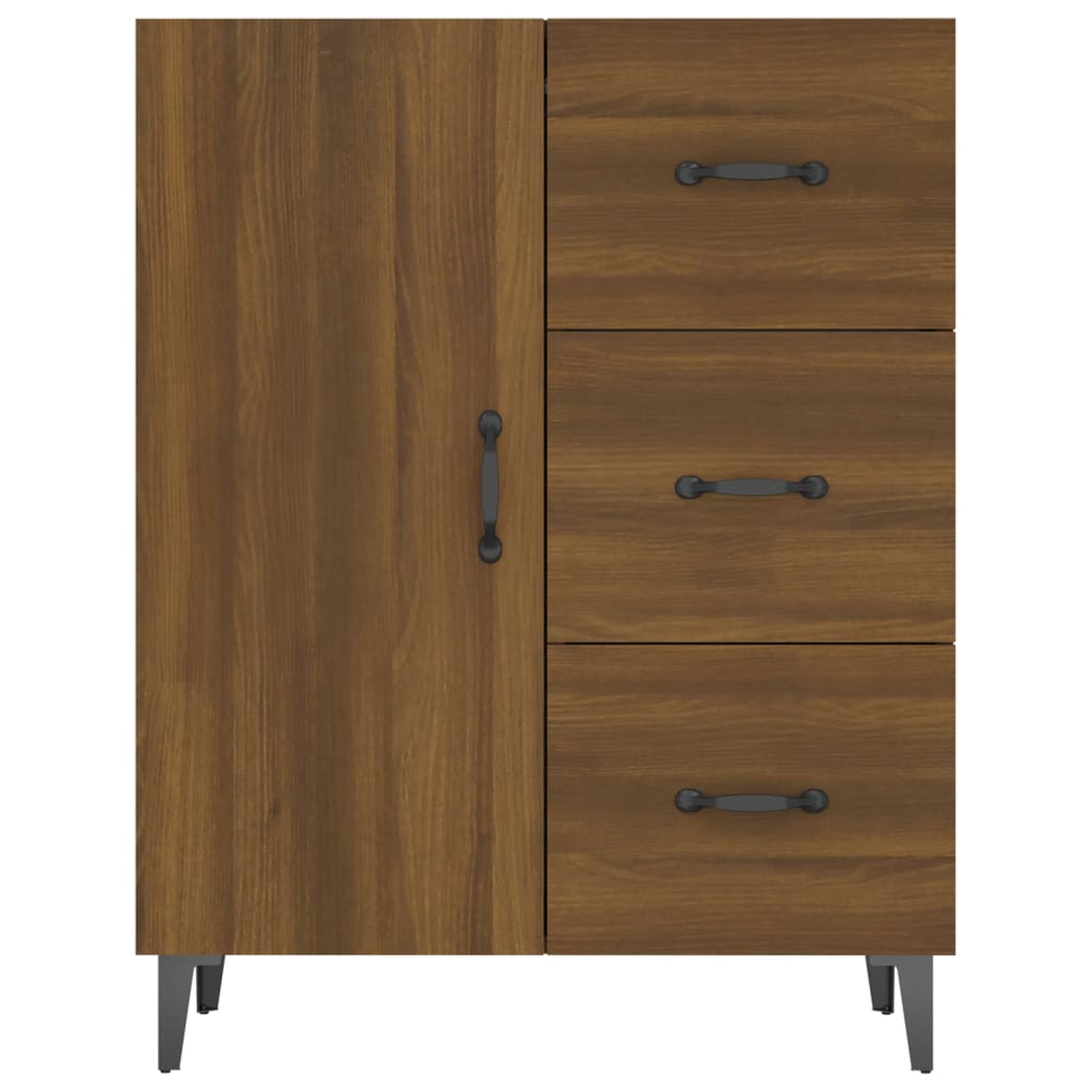 Buffet chêne marron 69,5x34x90 cm bois d'ingénierie - XIOS