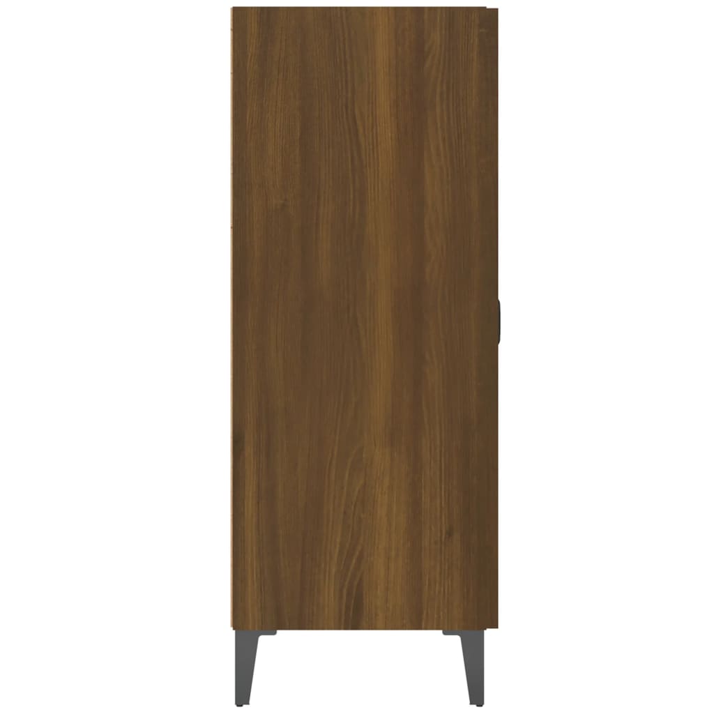 Buffet chêne marron 69,5x34x90 cm bois d'ingénierie - XIOS