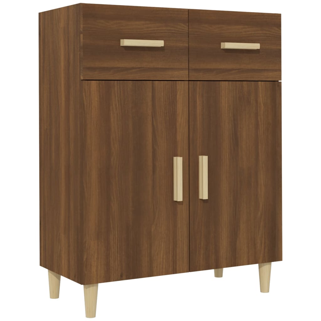 Buffet Chêne marron 69,5x34x89 cm Bois d'ingénierie - XIOS