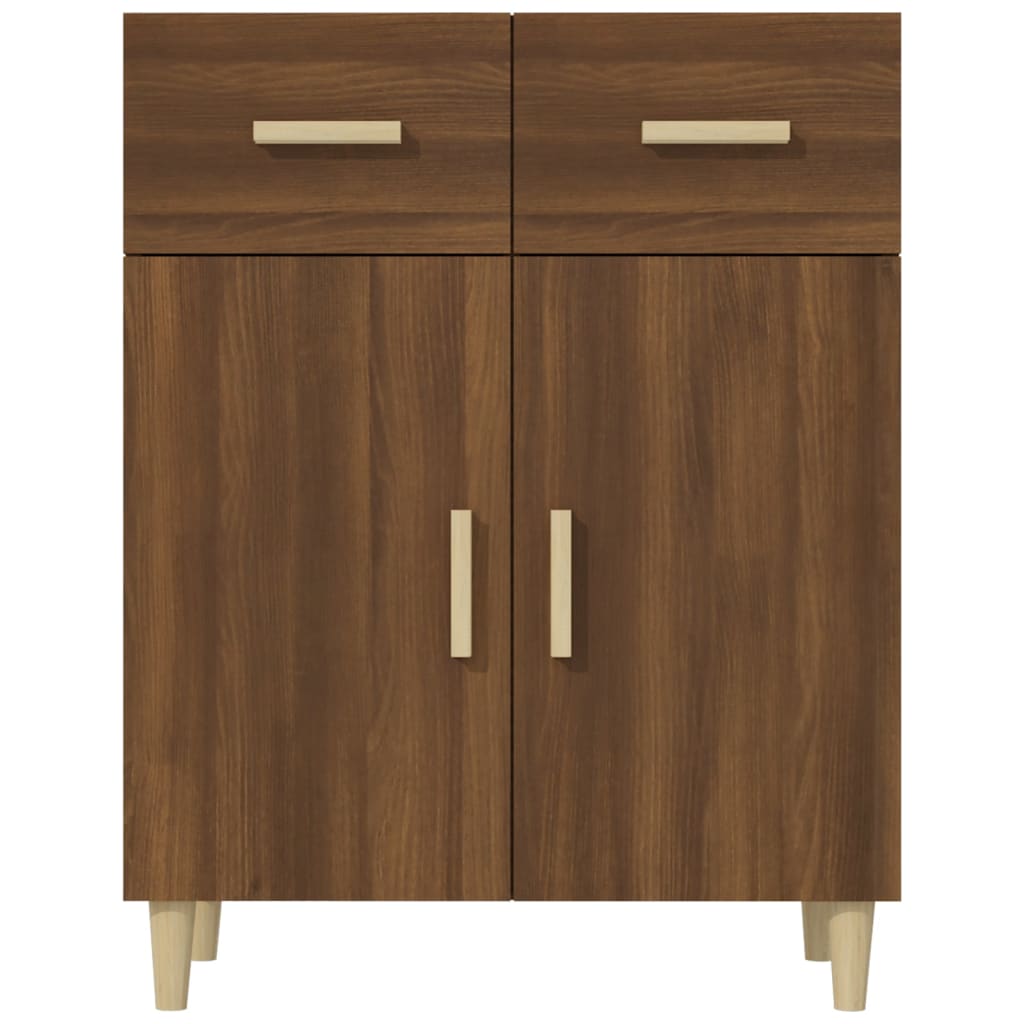 Buffet Chêne marron 69,5x34x89 cm Bois d'ingénierie - XIOS