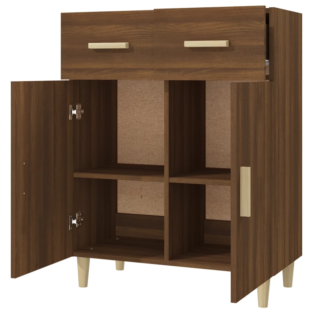 Buffet Chêne marron 69,5x34x89 cm Bois d'ingénierie - XIOS