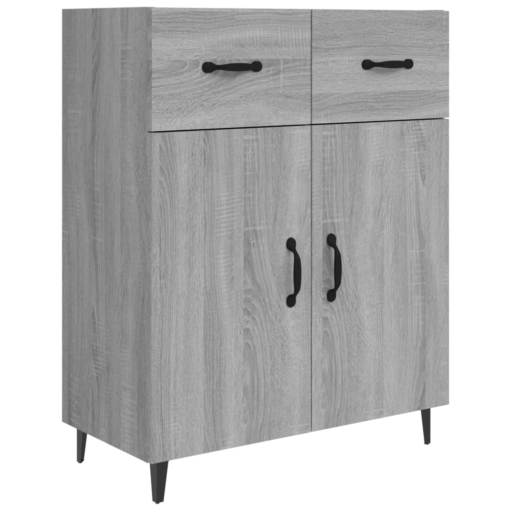 Buffet sonoma gris 69,5x34x90 cm bois d'ingénierie - XIOS