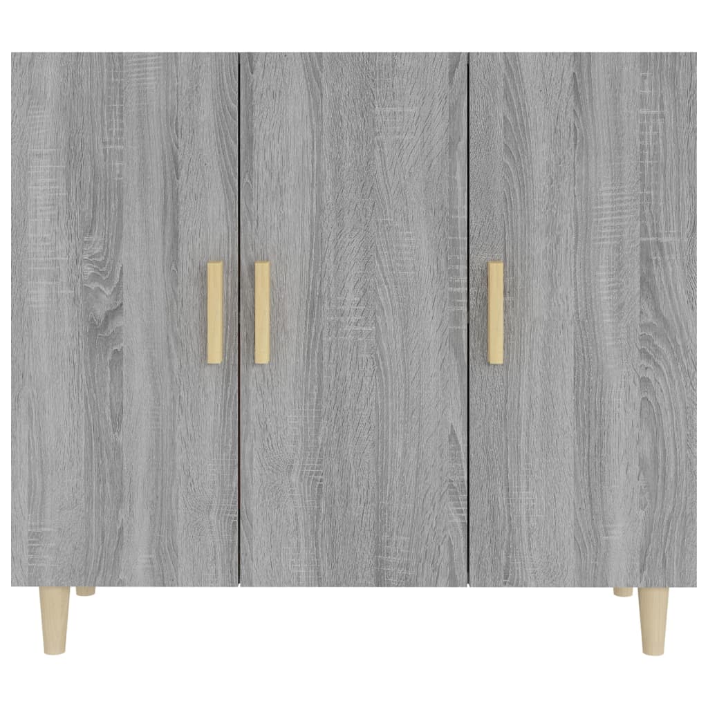 Buffet sonoma gris 90x34x80 cm bois d'ingénierie - XIOS