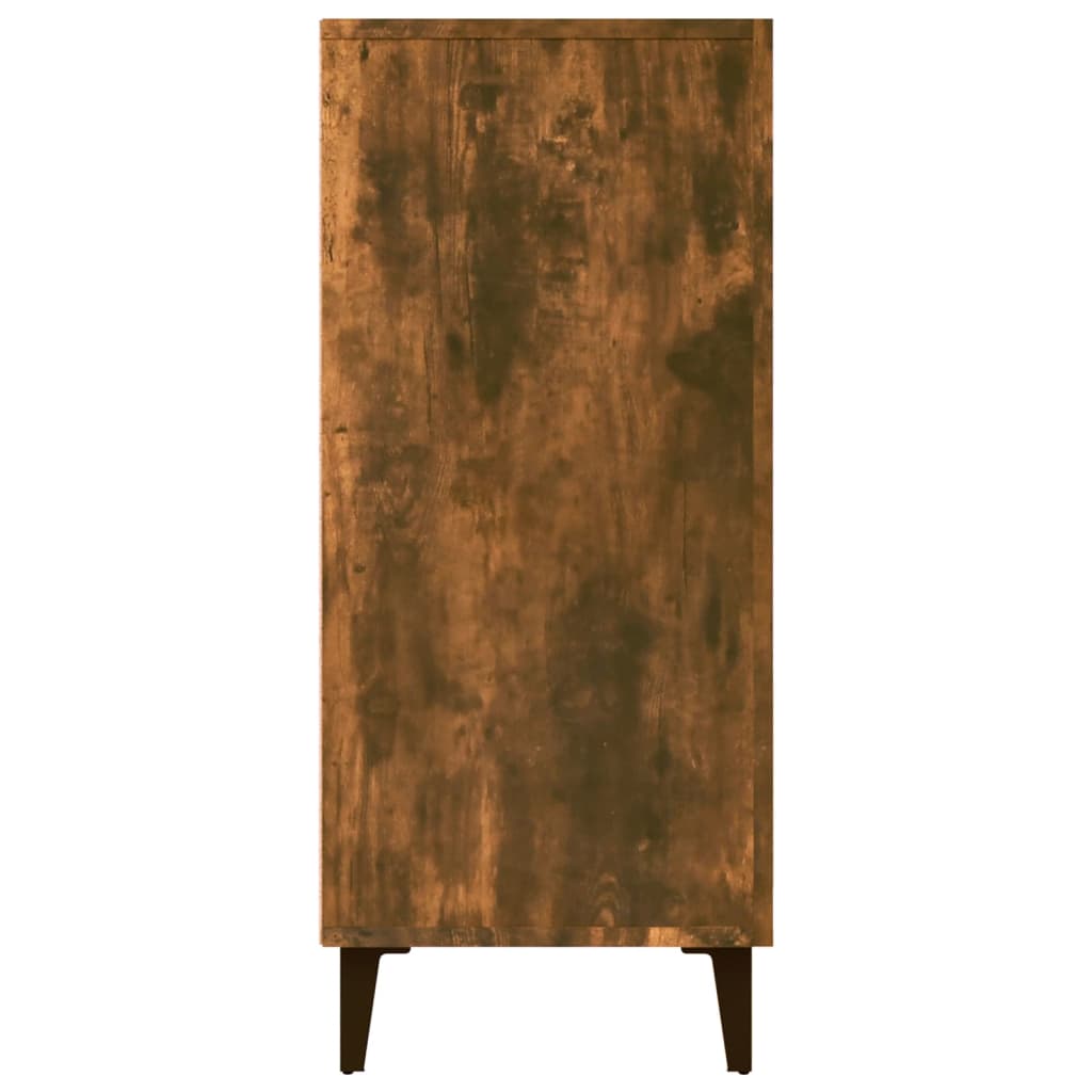 Buffet chêne fumé 90x34x80 cm bois d'ingénierie - XIOS