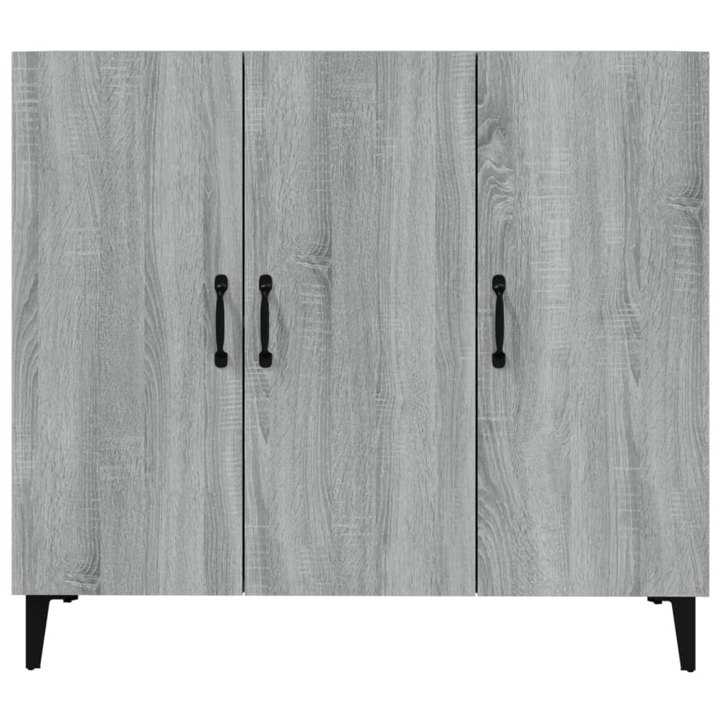 Buffet sonoma gris 90x34x80 cm bois d'ingénierie - XIOS