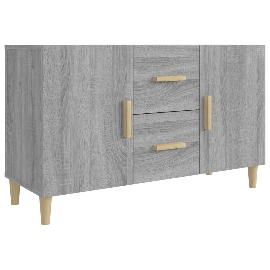 Buffet sonoma gris 100x36x60 cm bois d'ingénierie - XIOS